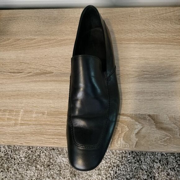 Men\'s Black Boss By Hugo Boss Leather Loafers Sz 9 main image 7